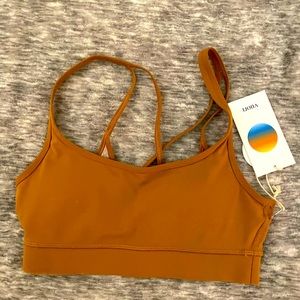 Vuori Mindset Bra in rust orange, size xsmall